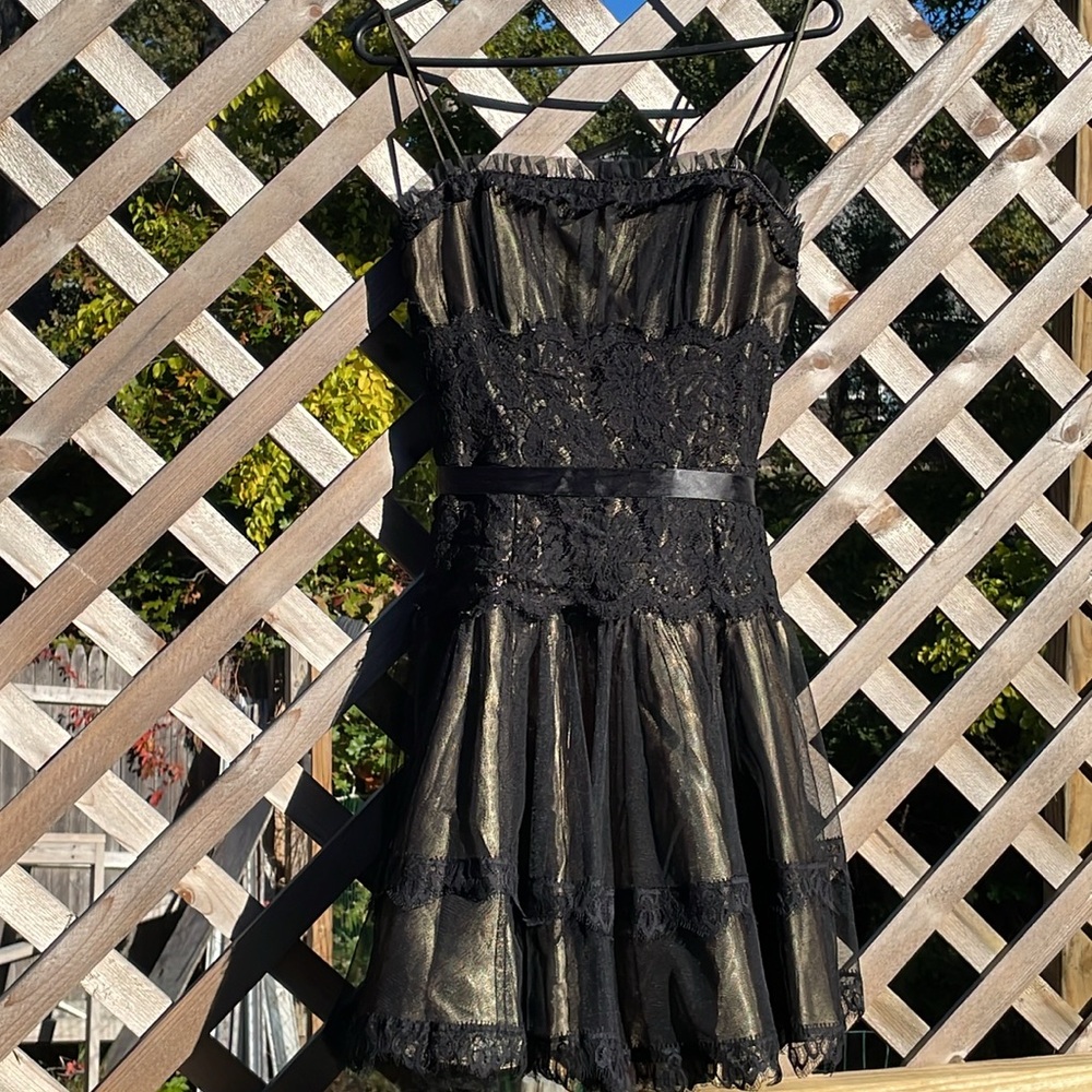 Gorgeous green Jessica McClintock dress - Picture 6 of 7